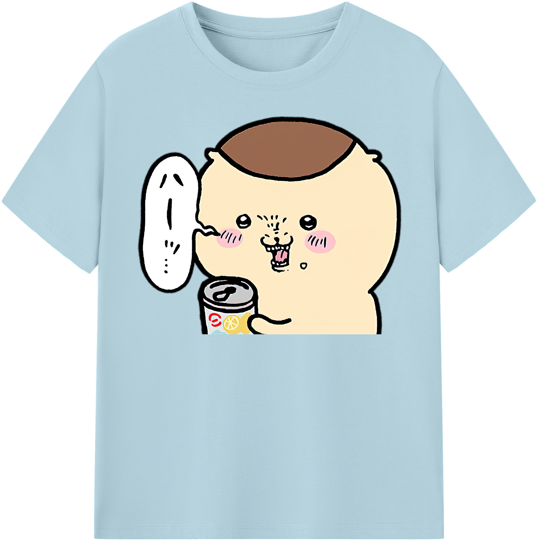 （画像用） ちいかわ くりまんじゅう Chii-kawa kuri manjū 綿100％半袖Tシャツ（フロントプリント）